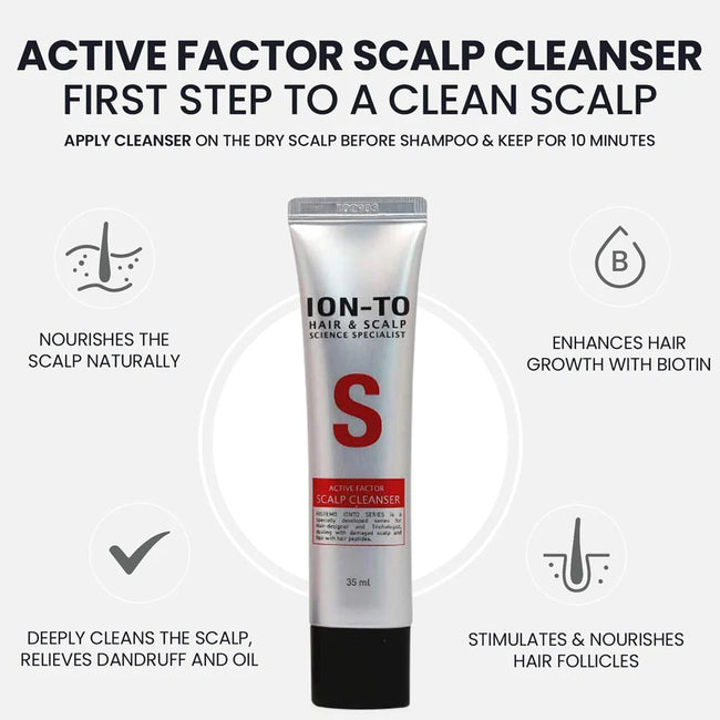 Histemo Scalp Care & Hair Loss Prevention Kit w Scalp Detox Cleanser, Shampoo, Conditioner (90ml shampoo + 90ml Nutritioner + one of 30ml cleanser)